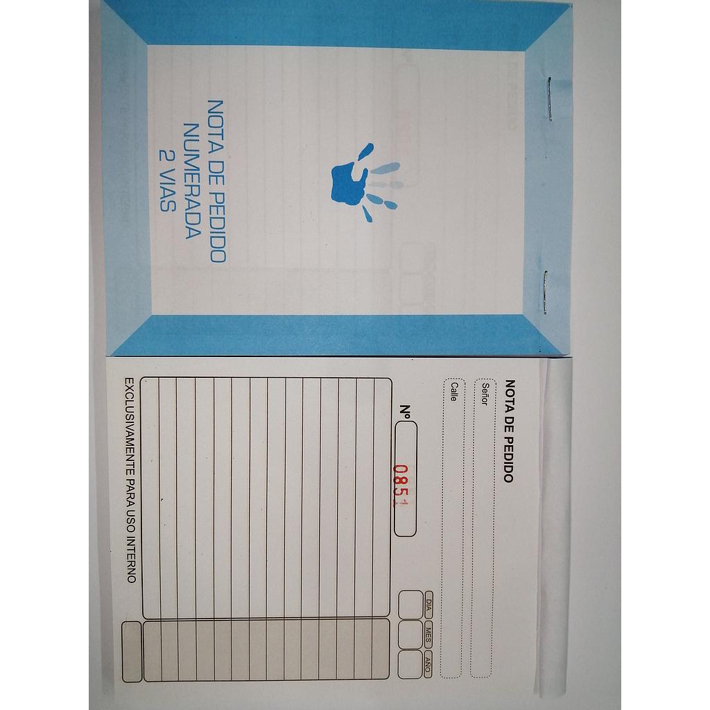 NOTA DE PEDIDO FB DUPLICADO X 50