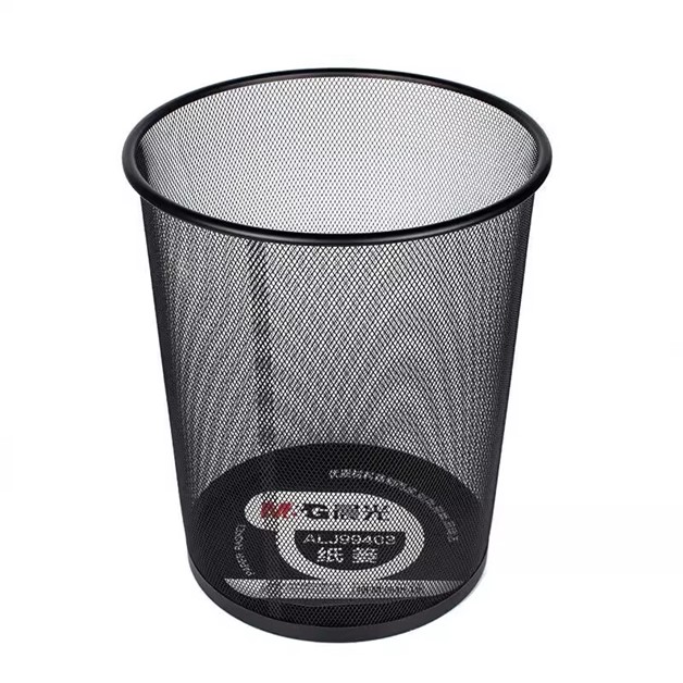 PAPELERA METALICA M&amp;G GRANDE 29 X 34 CM.