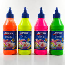 TEMPERA ARTESCO 250 CC. FLUO