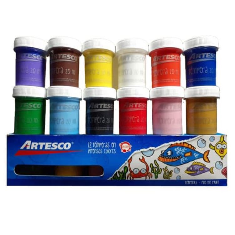 TEMPERA ARTESCO X 12 COLORES