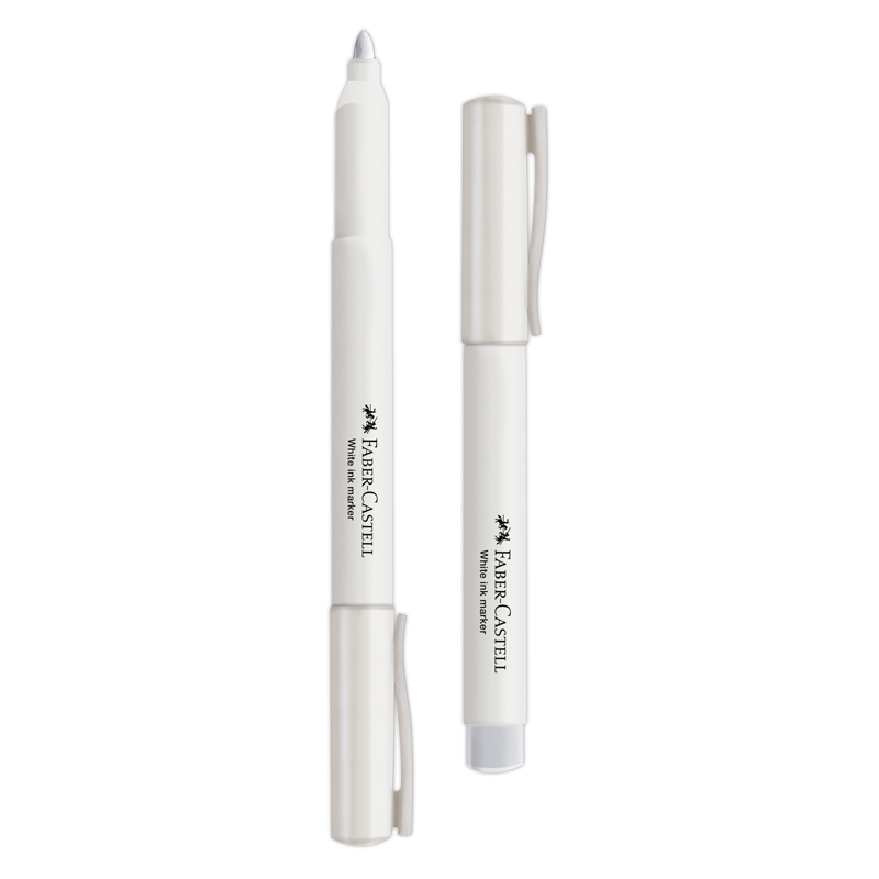 MARCADOR PERMANENTE FABER BLANCO