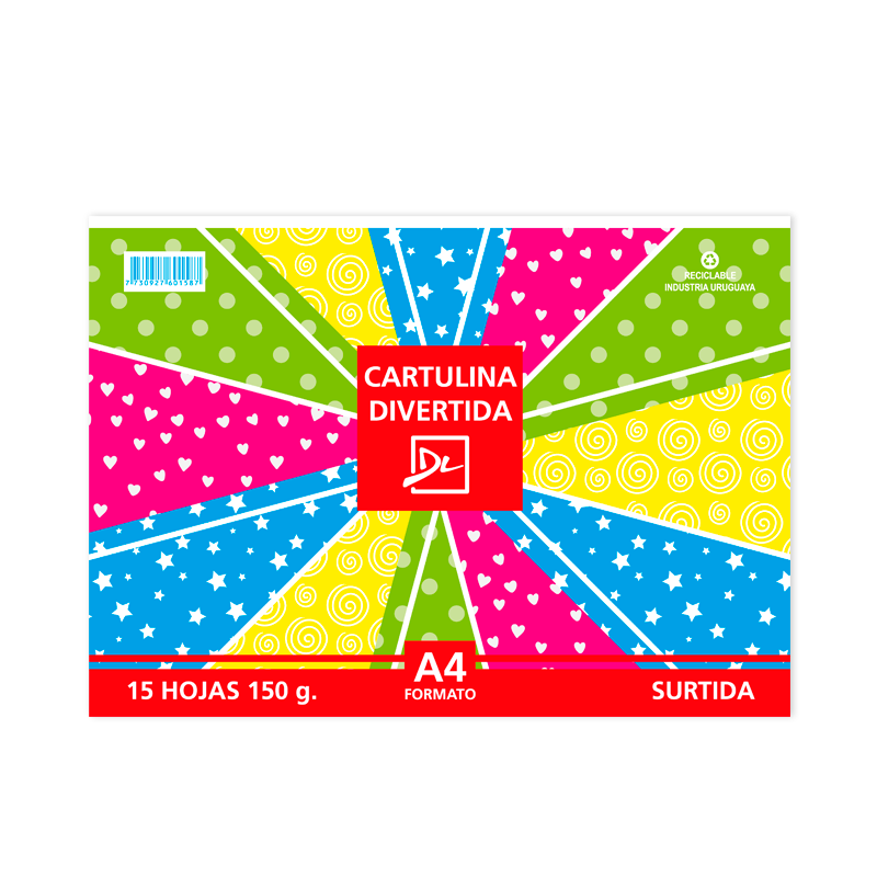 BLOCK CARTULINA A4 DIVERTIDA DALI 150 GR. X 15 HOJAS
