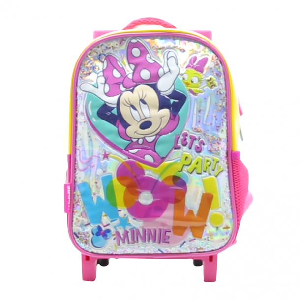 MOCHILA MINNIE/MICKEY CON CARRO 30CM.  