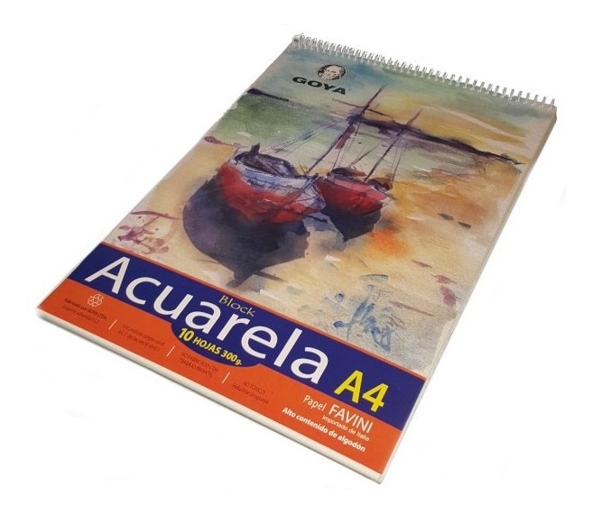 BLOCK GOYA A4 PARA ACUARELA 10 H. 300 GR. 