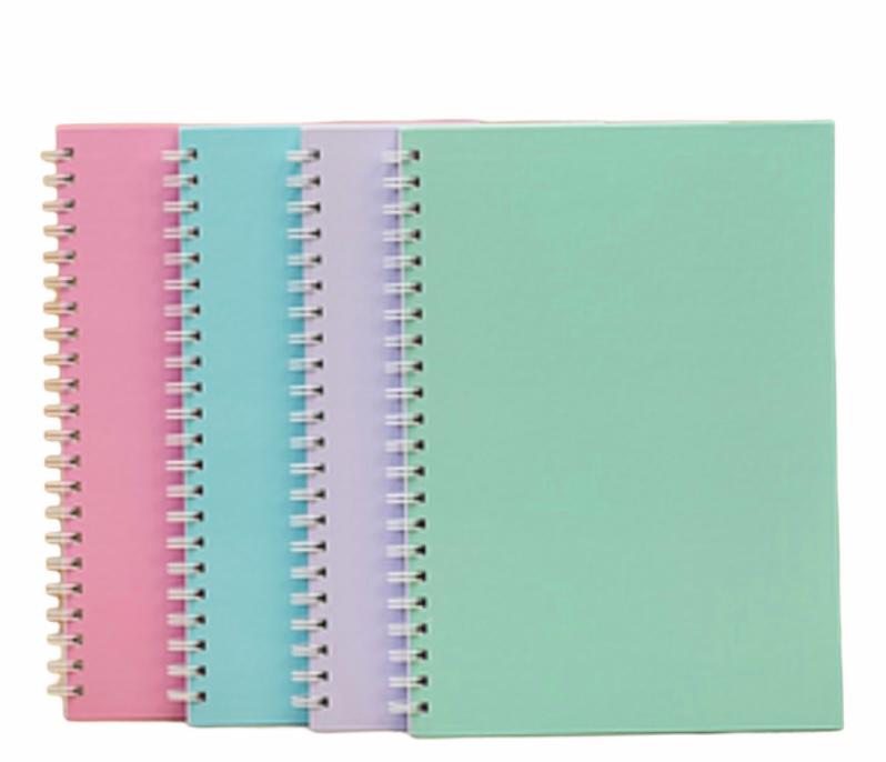 LIBRETA PASTEL 10X15CM. 80H. C/ESPIRAL T/DURA 