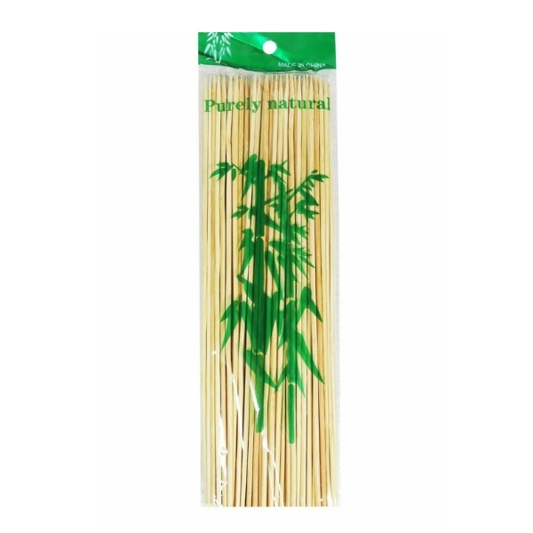 PALITOS DE BROCHETTE NATURAL 30CM. X 90 UNIDADES