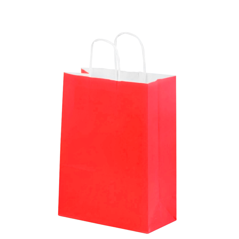 BOLSA DE PAPEL CON ASA 21 X 16 X 8