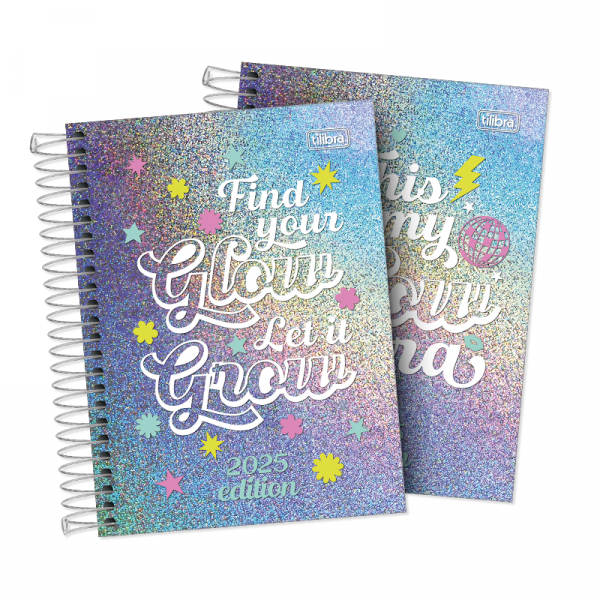 AGENDA TILIBRA GLOW 1 DIA X HOJA 12X16 C/ESPIRAL
