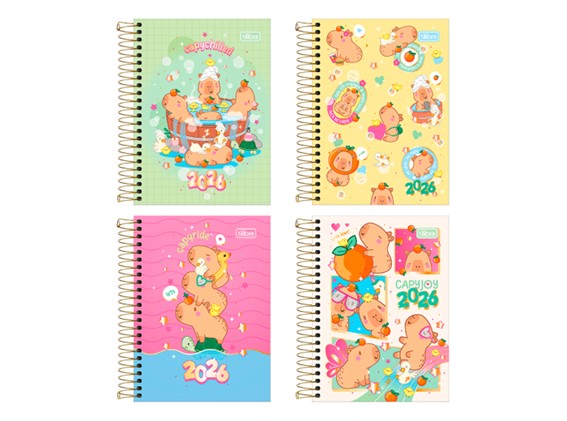 AGENDA TILIBRA CAPYCLUB 1 DIA X HOJA 11X15 C/ESPIRAL
