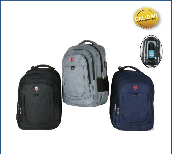 MOCHILA I-RUN PORTA LAPTOP CON CONECTOR USB