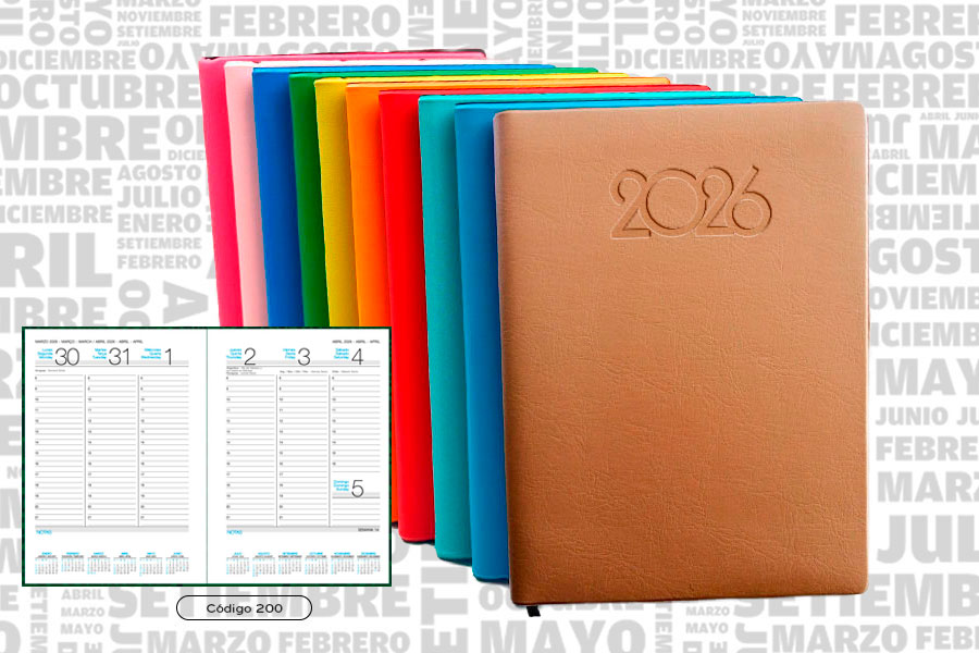 AGENDA ABZ CLASSIC SEMANAL Nº 200 16 X 22 CM.