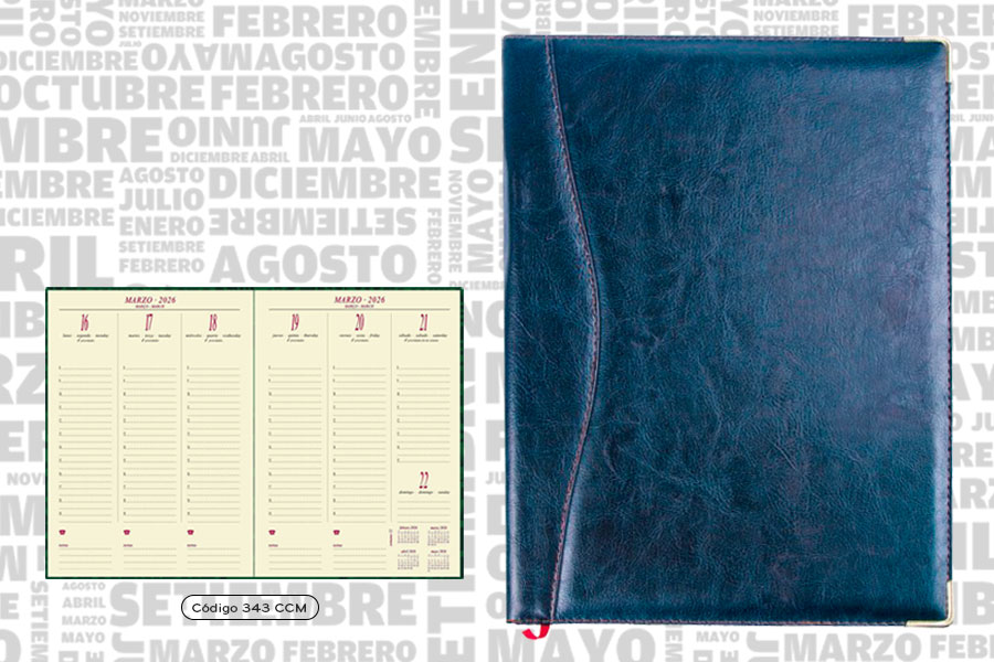 AGENDA ABZ PRESIDENTE SEMANAL Nº 343CCM 20 X 28 CM.