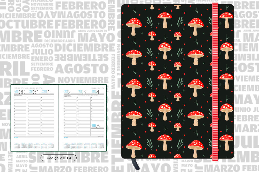 AGENDA ABZ SEMANAL FANTASIA Nº 211T4 13 X 19 CM.