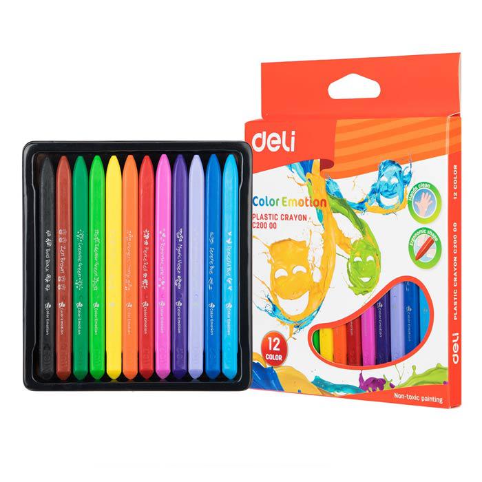 CRAYOLAS DELI TRIANGULAR X 12 COLORES