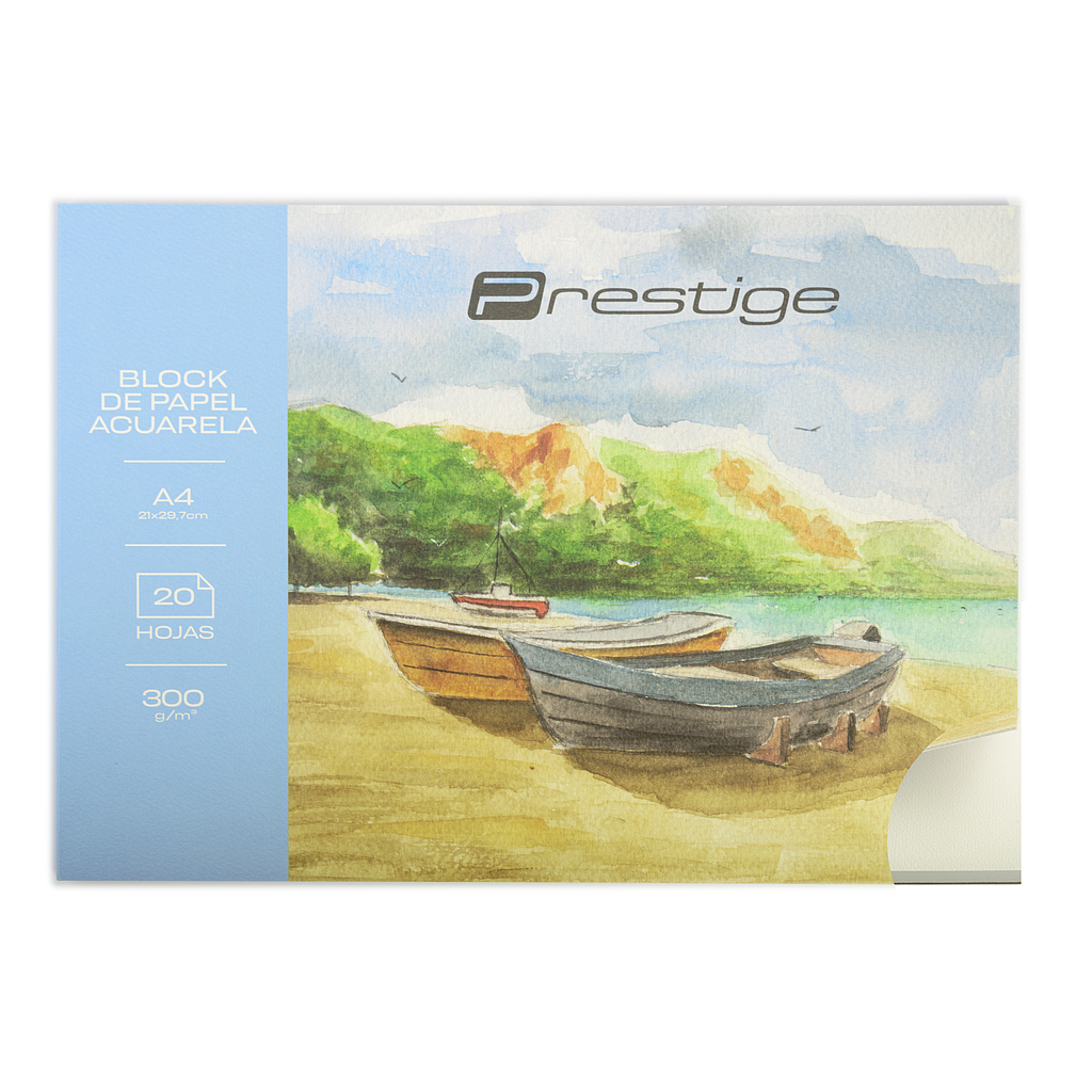 BLOCK PRESTIGE ACUARELA A4 300GR X 20 HOJAS