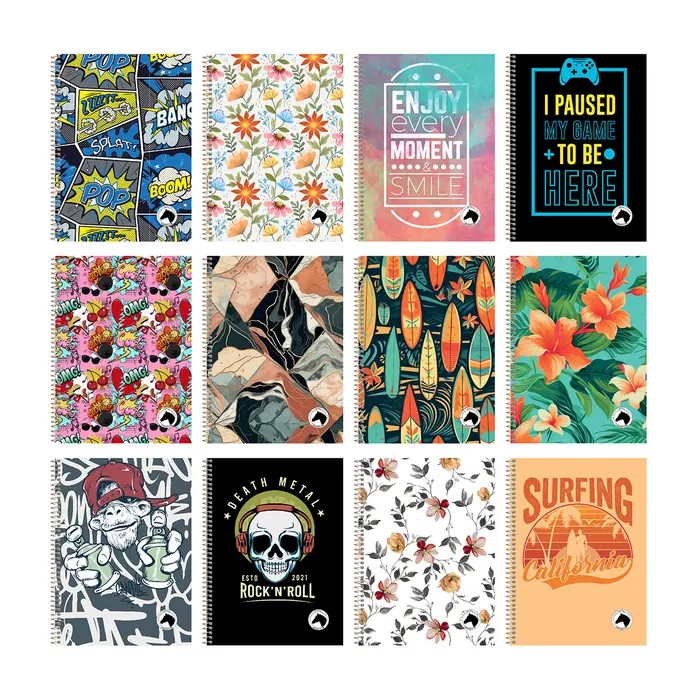 CUADERNOLA CABALLITO TAPA DURA 100 HOJAS