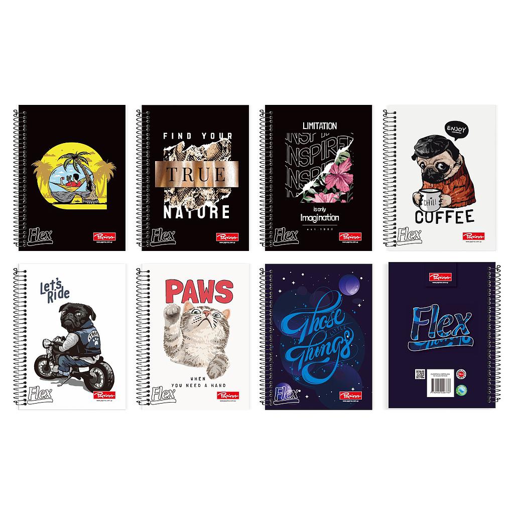 CUADERNOLA PAPIROS FLEX 96 HOJAS PAQ. X 10