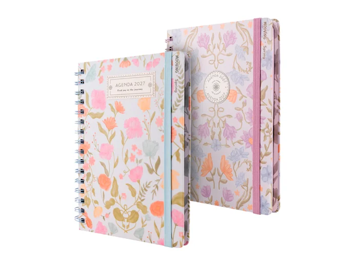 AGENDA MOOVING SPRING SEMANAL C/ESPIRAL 15 X 21 CM.