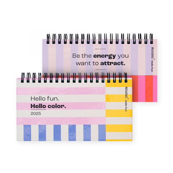 AGENDA MOOVING HELLO FUN SEMANAL C/ESPIRAL 9 X 17 CM.