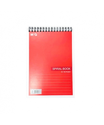 BLOCK C/ ESPIRAL RAYADO M&amp;G A5 50 HOJAS