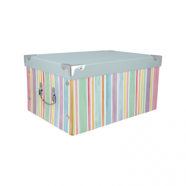 CAJA CON TAPA Y HERRAJES MEDIANA 38X27X19 CM.