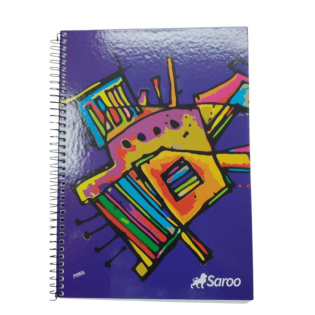 CUADERNOLA SAROO SUPER TAPA DURA 21 X 30 CM. 100 HOJAS PAQ. X 4