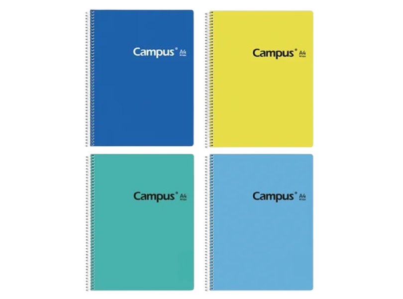 CUADERNOLA CAMPUS PASTEL TAPA DURA 96 HOJAS PAQ. X 10
