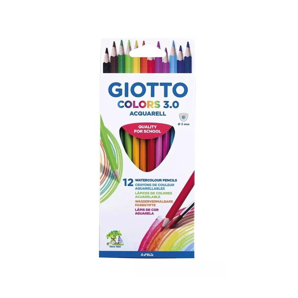 LAPICES GIOTTO ACUARELABLES 3.0 X 12 COLORES
