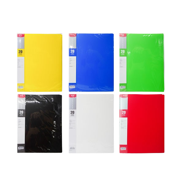 CARPETA M&amp;G A4 CON 20 FUNDAS