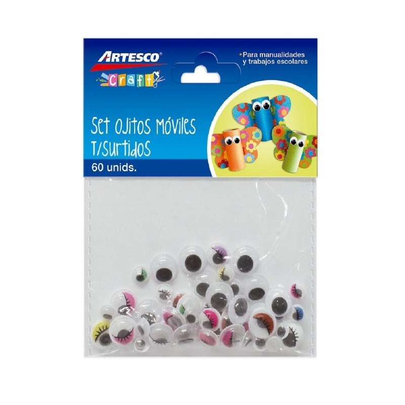 OJITOS MOVILES ARTESCO SURTIDOS X 60 UNIDADES