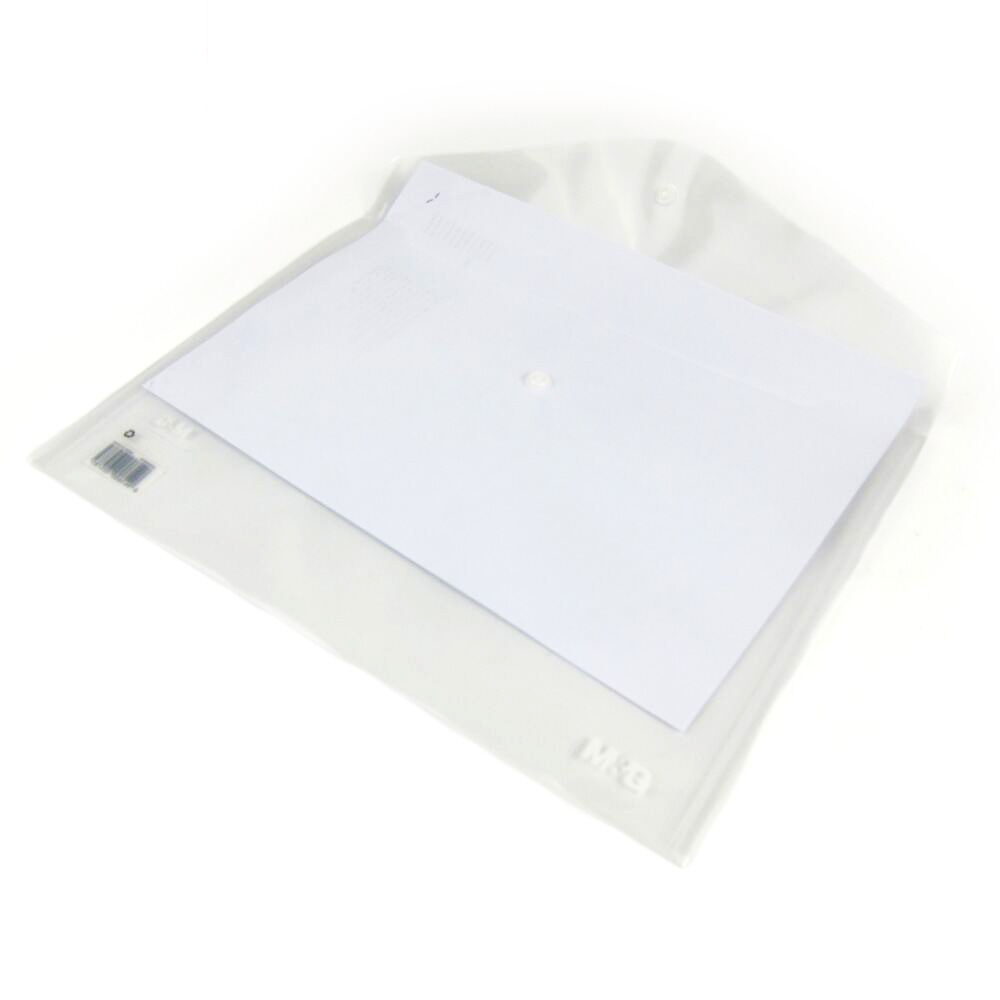 SOBRE CON BROCHE A4 M&amp;G TANSPARENTE