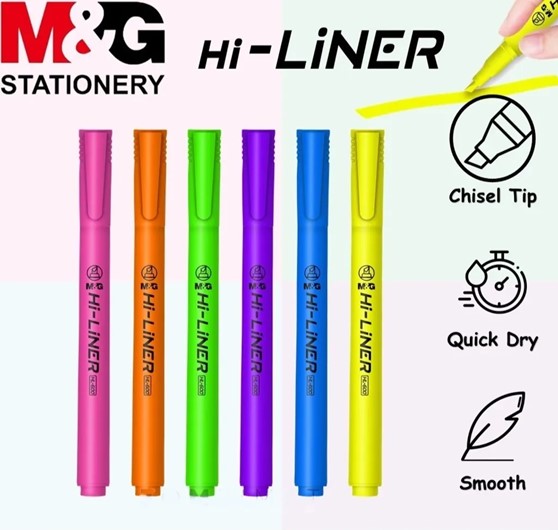 MARCADOR FLUO M&amp;G HI-LINER