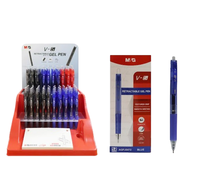 BOLIGRAFO M&amp;G V-5 GEL RETRACTIL 0.5