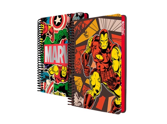 CUADERNO MOOVING MARVEL TAPA DURA 21 X 28 CM. 96 HOJAS