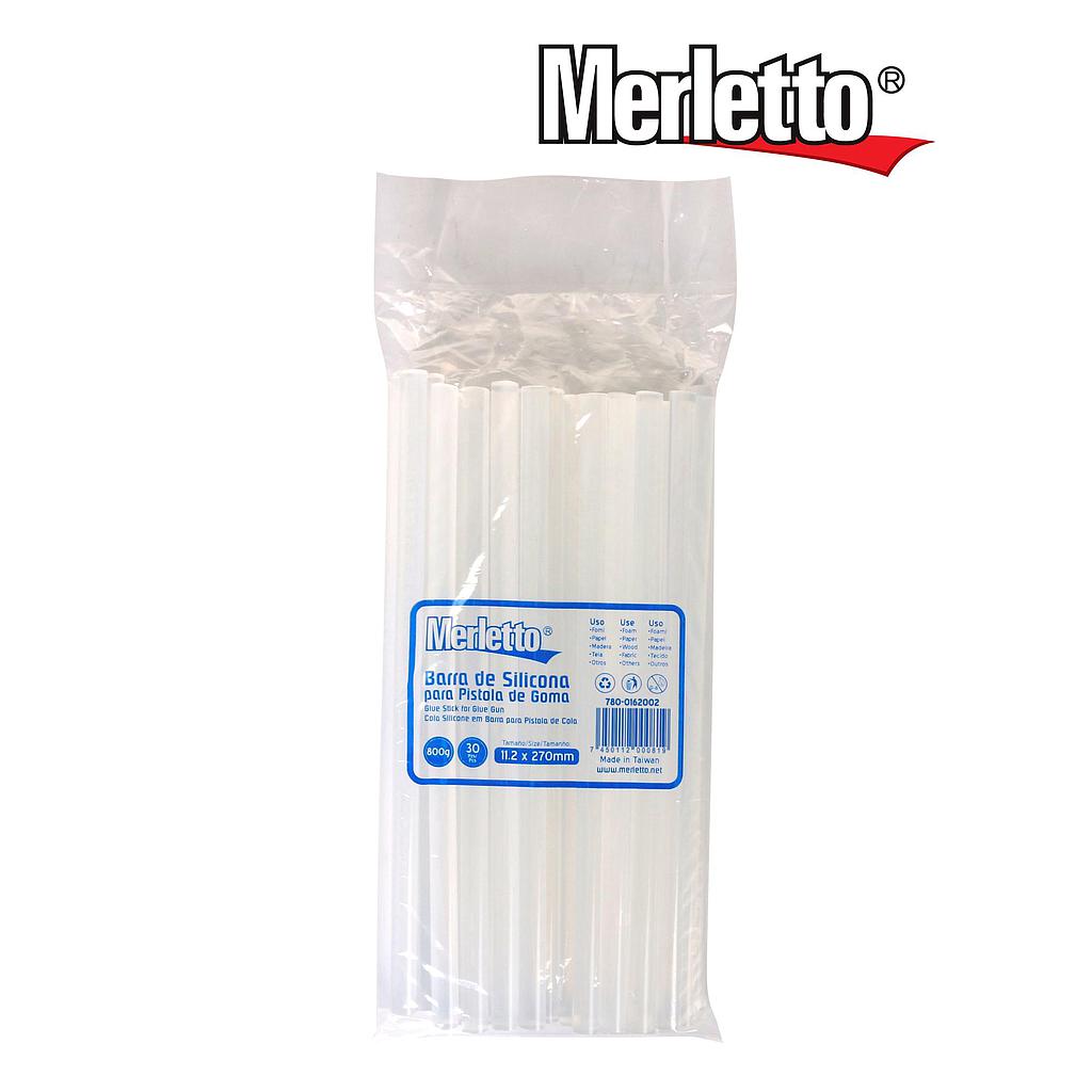SILICONA EN BARRA GRUESA MERLETTO BOLSA X 30