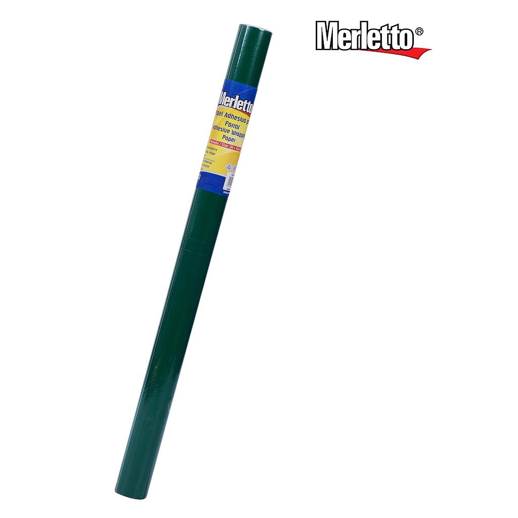 PAPEL ADHESIVO MERLETTO VERDE  0.45 X 3 METROS