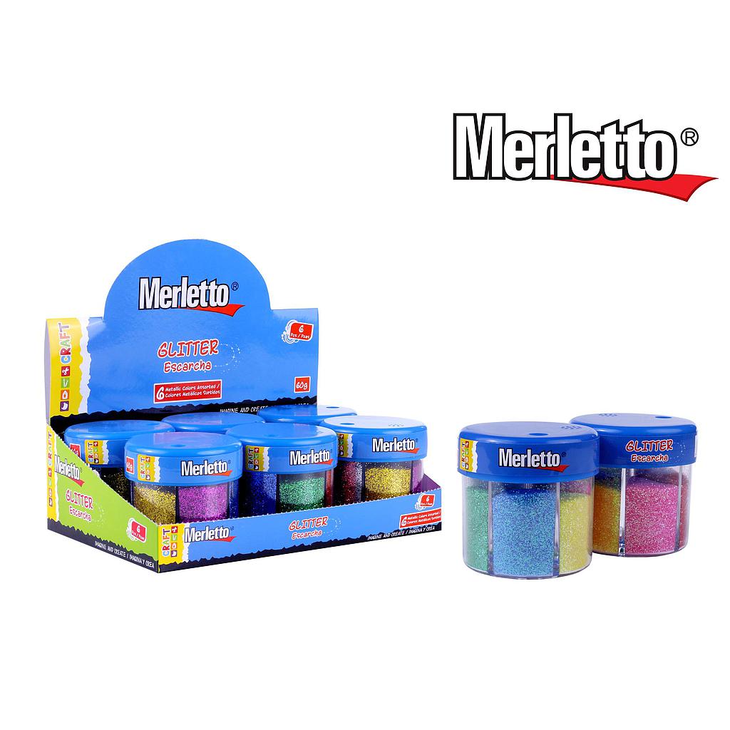 BRILLANTINA MERLETTO  X 6 COLORES