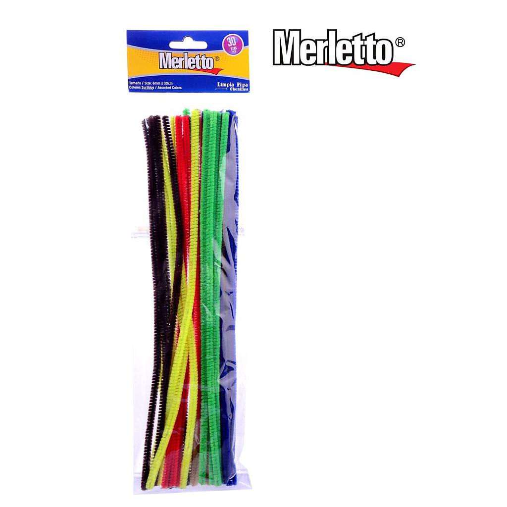 LIMPIA PIPAS MERLETTO X 30 UNIDADES