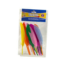 PLUMAS PARA DECORAR MERLETTO X 20 UNIDADES