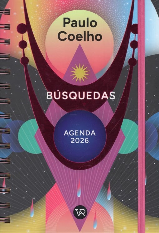 AGENDA VR PAULO COELHO DIARIA C/ESPIRAL 13x20CM. MAGENTA