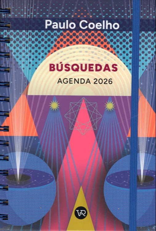 AGENDA VR PAULO COELHO DIARIA C/ESPIRAL 13x20CM. CYAN