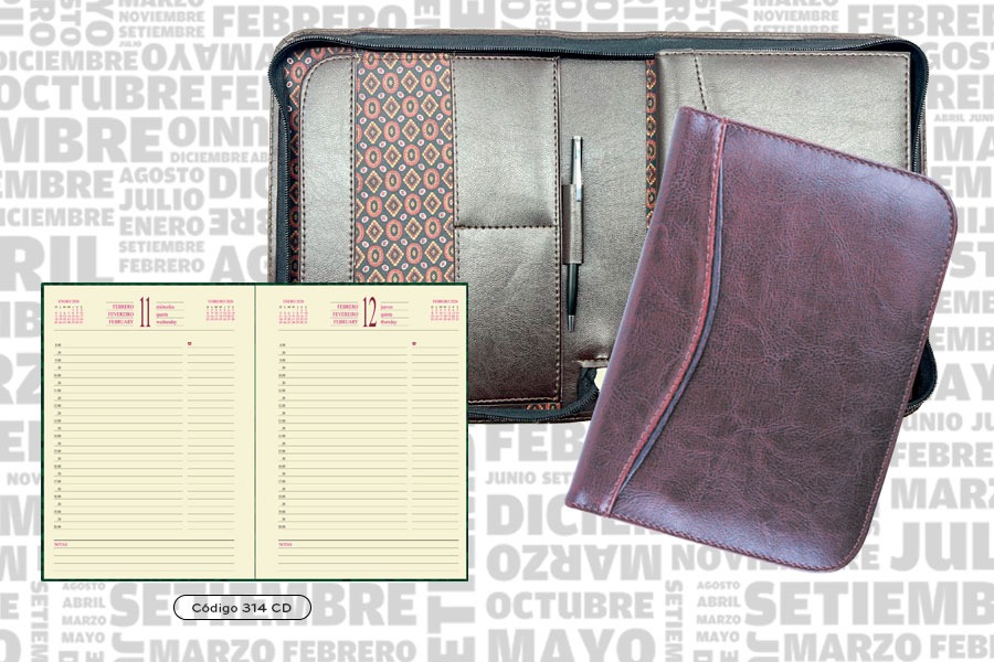 AGENDA ABZ DIARIA PRESIDENTE CON CIERRE Nº 314CP 16 X 22 CM.