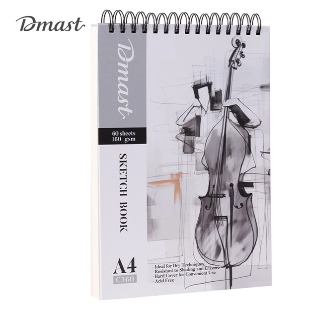 SKETCH BOOK DELI A4 160GR. 60 HOJAS