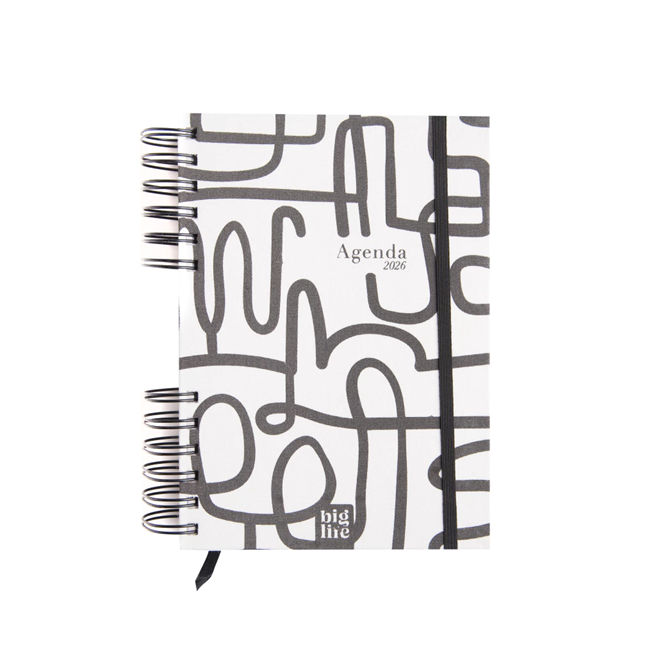 AGENDA BIG LIFE MONOCROMATICA DIARIA 10x15CM.