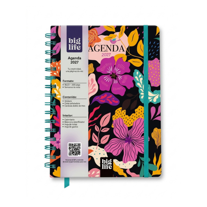 AGENDA BIG LIFE MEMORIES SEMANAL 16x22CM.