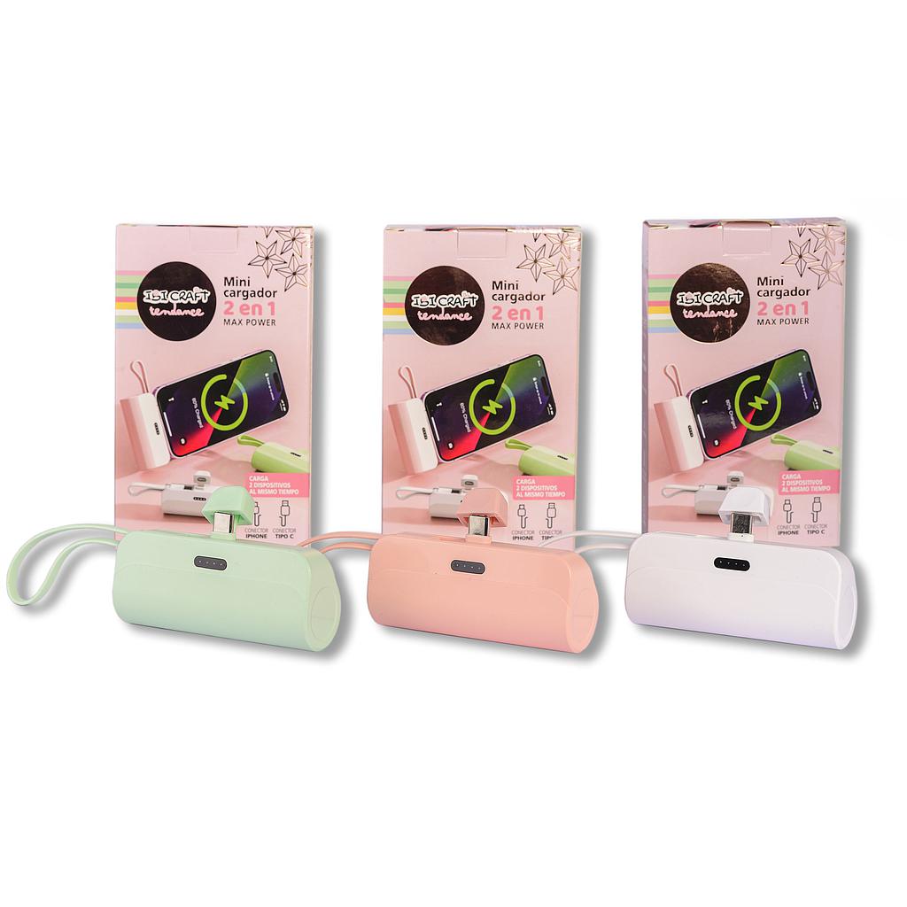 CARGADOR MINI IBI CRAFT USB-C / IPHONE