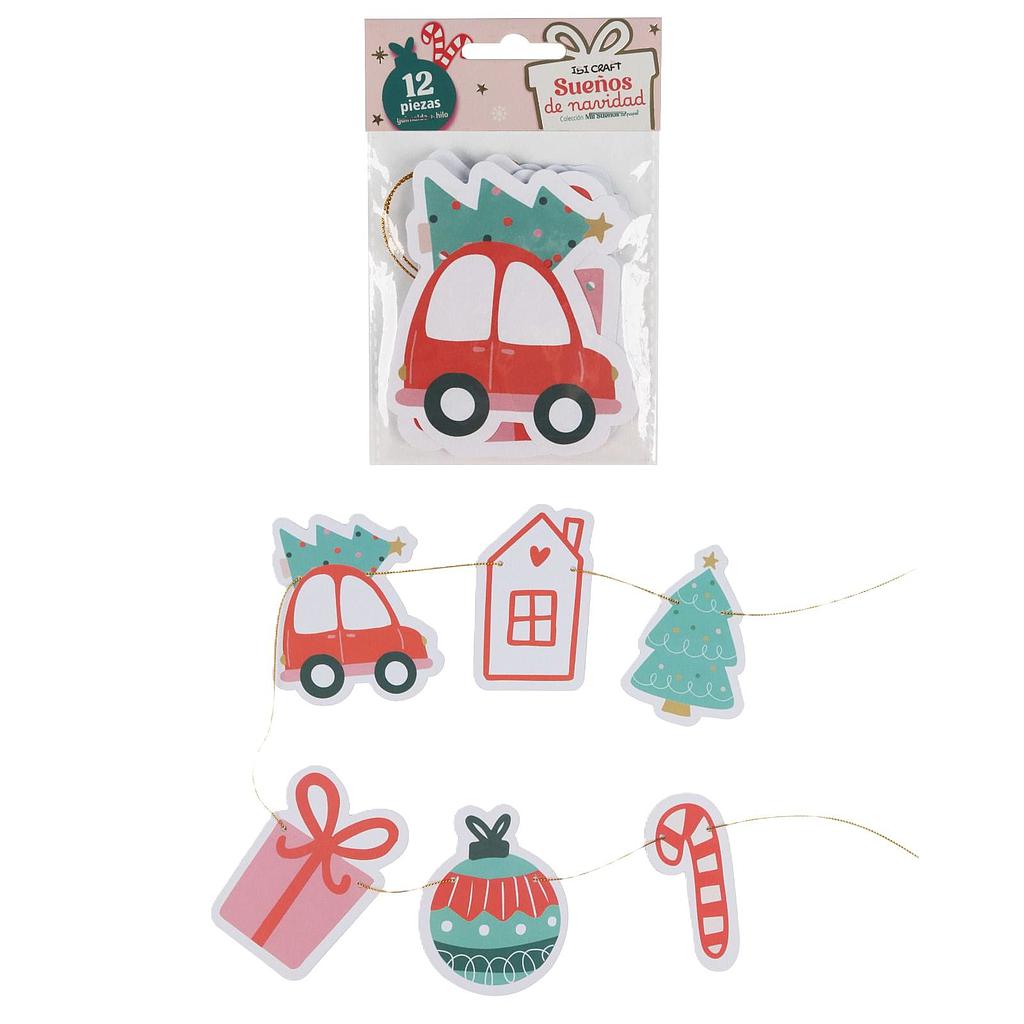 TROQUELES IBI CRAFT NAVIDEÑO SET X 12