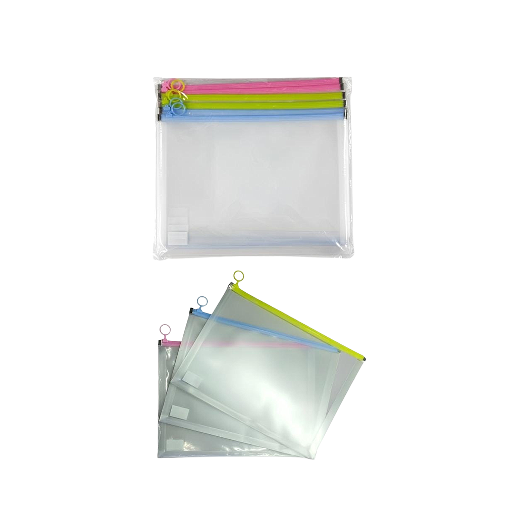 SOBRE A4 CIERRE ZIP CON ANILLO