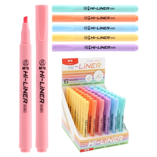MARCADOR FLUO PASTEL M&amp;G HI-LINER