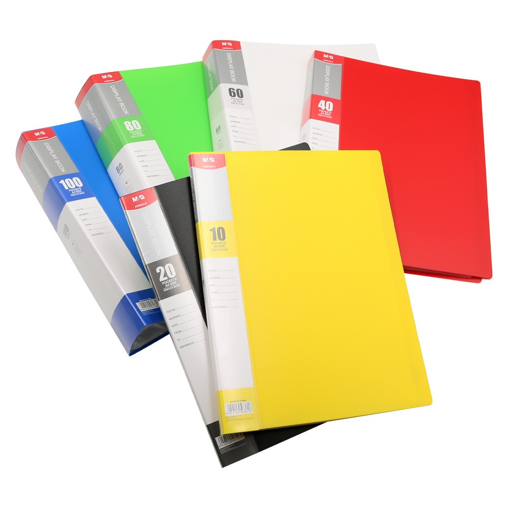CARPETA M&amp;G A4 CON 80 FUNDAS